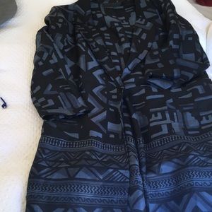 Donna Karan ethnic print duster/ topper, 8